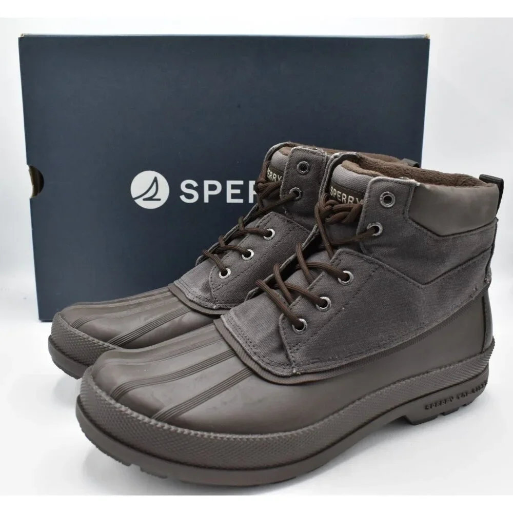 Sperry Mens Size 11 Cold Bay Wax Grey Water Resistant Insulated Chukka Boots‎